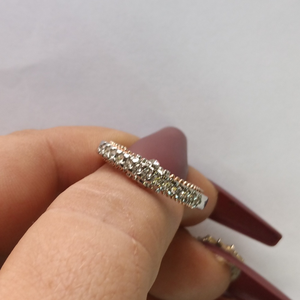 White sapphire wedding set - Picture 5 of 6